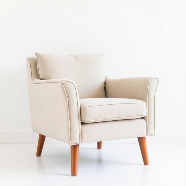Fauteuil en lin pour la chambre